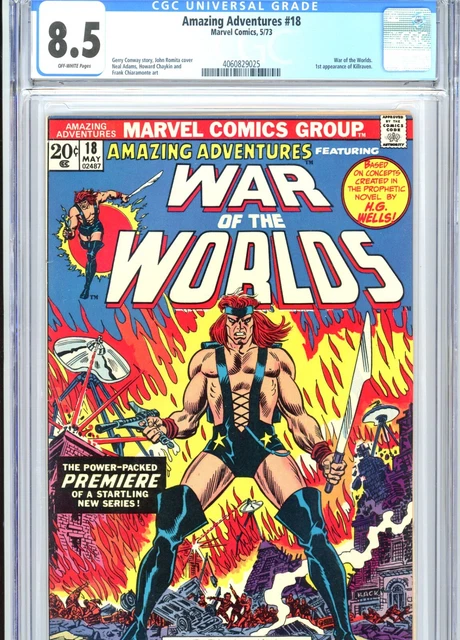 Amazing Adventures #18 CGC 8.5 Off-White Pages 1st Killraven Marvel Comics 1973