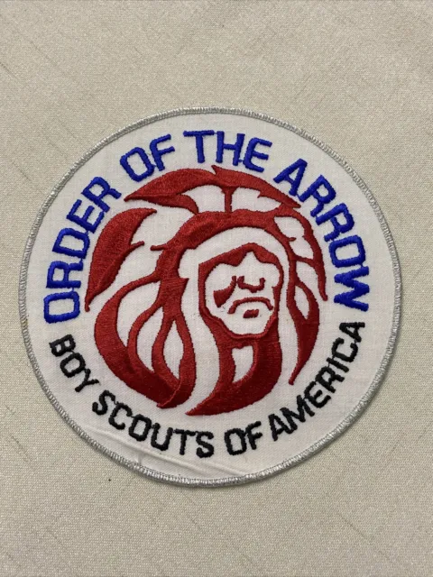 Boy Scouts Of America Order Of The Arrow Indian Head MGM Logo Back Patch