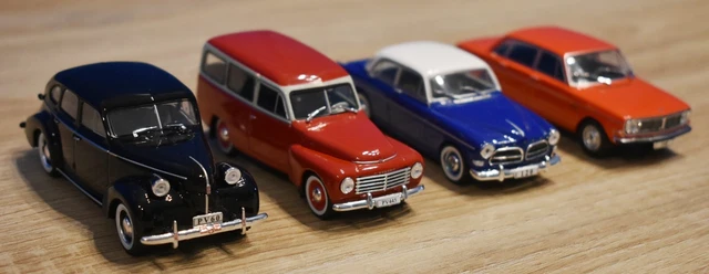 Lot de 4 voitures Volvo 1/43 - Editions Atlas collections
