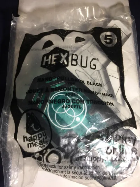 McDonalds Hex Bug Happy Meal NIP #5 Nano Pullback Black