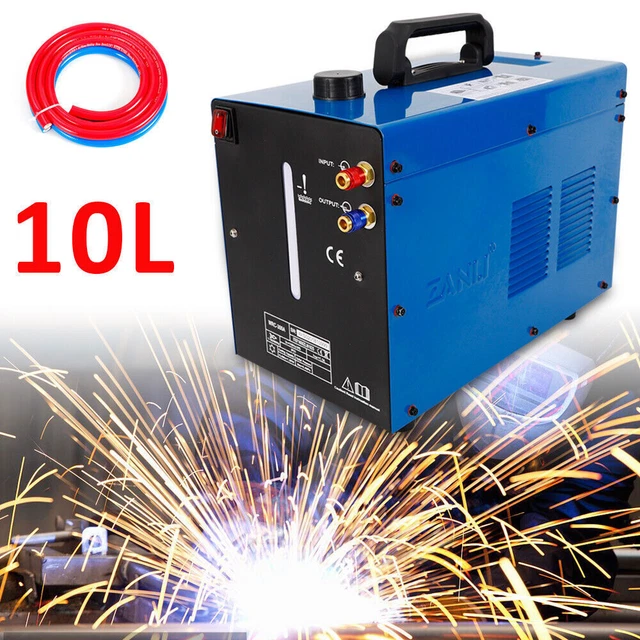 1,5 KW Schweißwasserkühler, 230V, 10L Tank – Für TIG/MIG Schweißgeräte, Blau