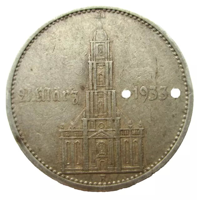 Drittes Reich 5 Reichsmark 1934 A Garnisonkirche mit Datum
