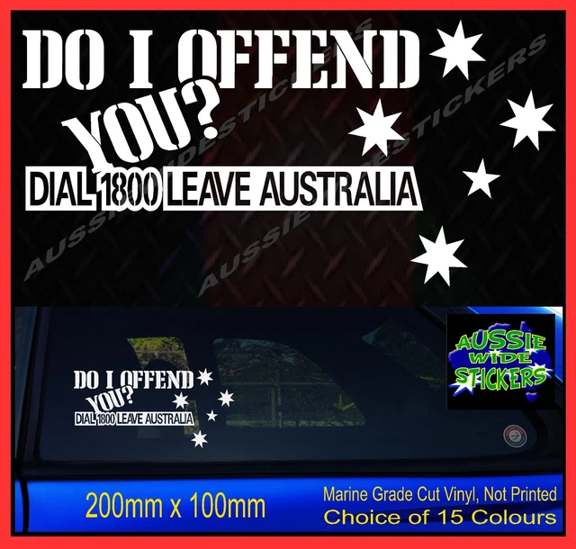 Made In Australia China Sticker Decal Flag Decal Truck Car Bike Ute - Foto 8
