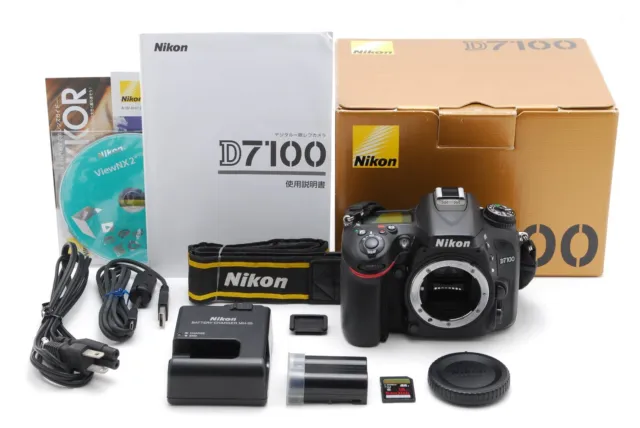 [Near MINT in BOX] Nikon D7100 24.1MP Digital SLR Camera Black Body Japan