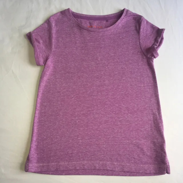 T-shirt ragazza next lila viola marl top maniche corte arrotolate età 7 anni