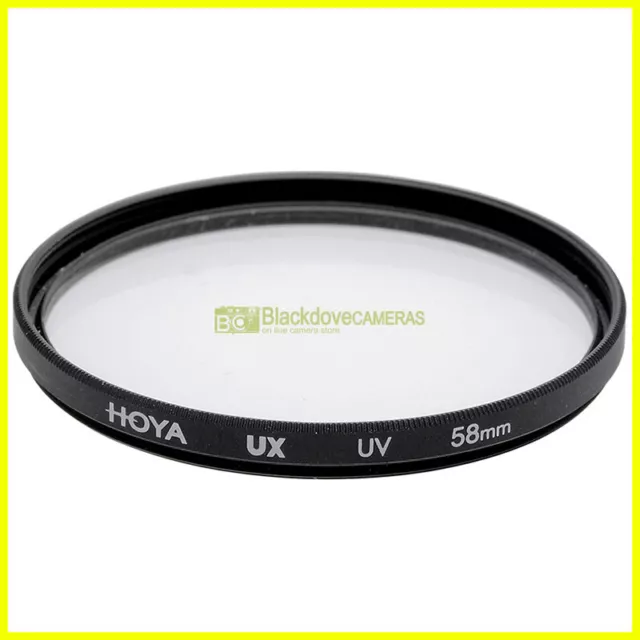 Filtro UV 58mm HOYA UX Ultra violetto  a vite M58 Ultraviolet lens filter.