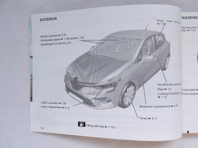 Genuine Renault Clio 2019-2023 Owners Manual Handbook Wallet Pack 3