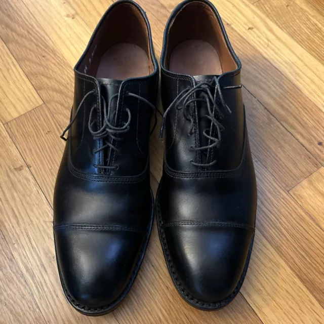 Allen Edmonds Park Avenue Black Leather Cap Toe Oxford Dress Shoes 5615 Sz 8.5