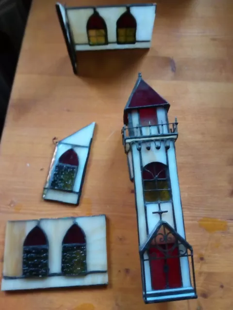 Kirche im Tiffany Stil zum selber fertig basteln Teilweise bereits bearbeitet