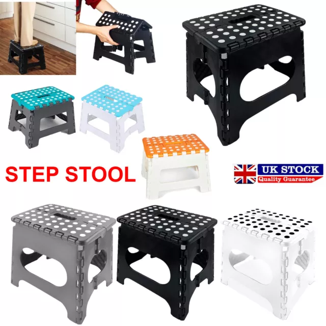 Large Small Step Stool Folding Foldable Multi Purpose Heavy Duty Home Kitchen UK