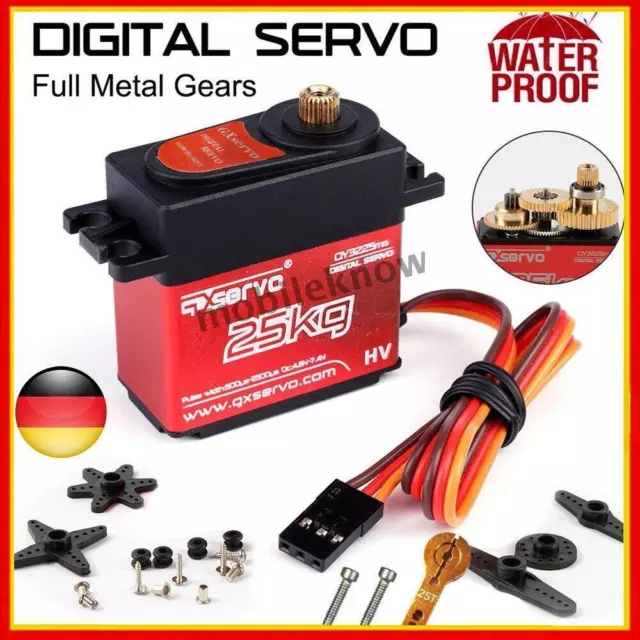 25KG Digital Servo Lenkgetriebe für RC Auto Car Boat Robot Hubschrauber Drone