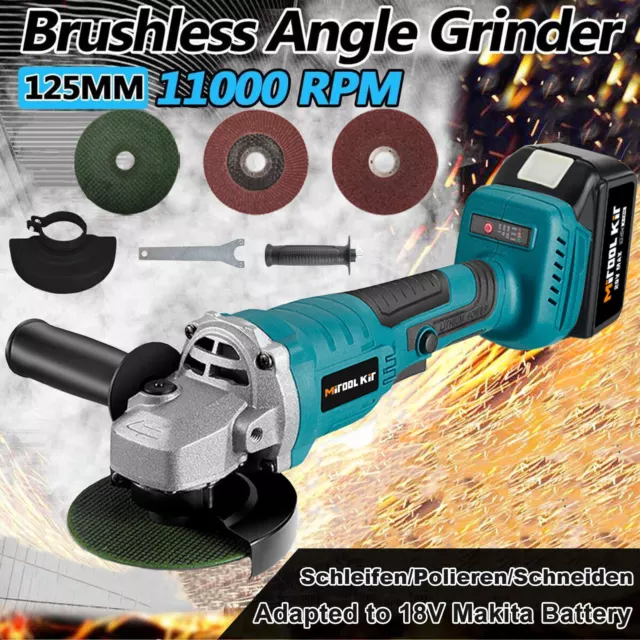 Cordless Angle Grinder Brushless Separator Grinder Grinder For 18V Makita