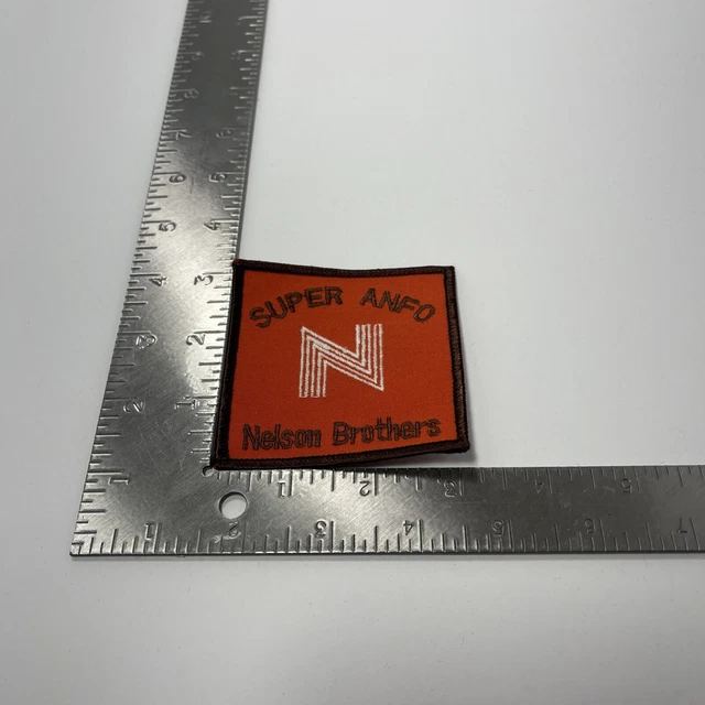 Makes Mining Explosives NELSON BROTHERS SUPER ANFO Advertising Patch