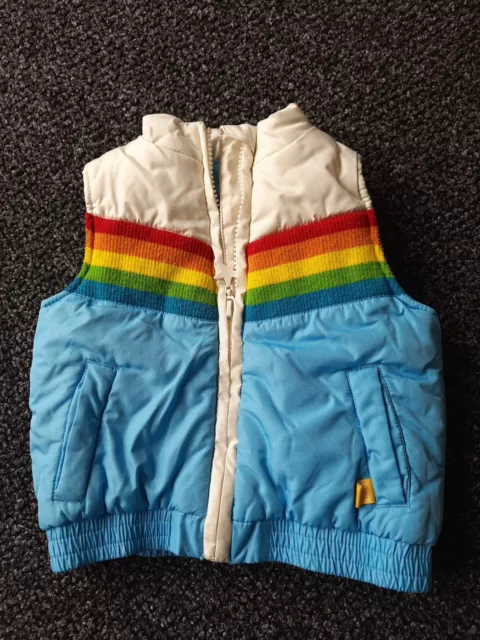 Scalda corpo gilet arcobaleno unisex Little Bird età 9-12 mesi