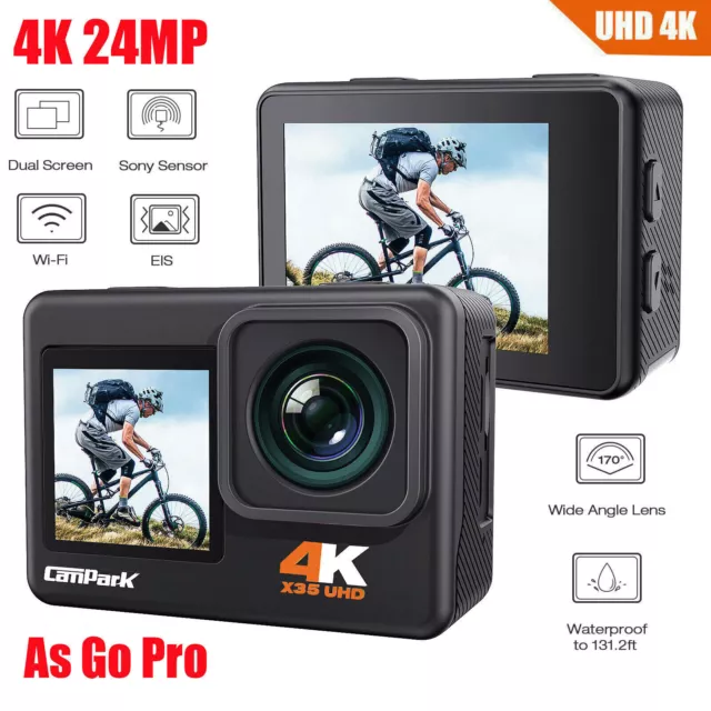 Ultra 4K 24MP SonyAction Camcorder HD Sport Camera as Go Pro WiFi Underwater uk