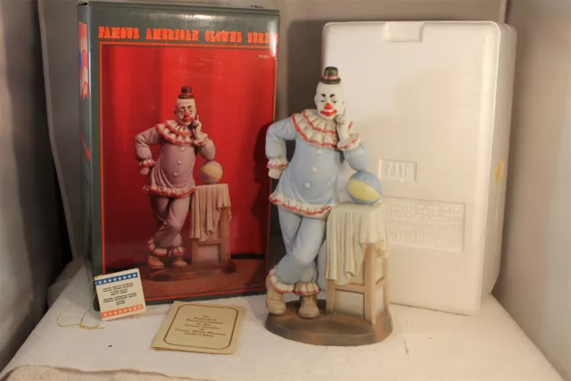 Flambro Famous American Clown Paul Jung Porcelain 10" Figurine 0702/9500