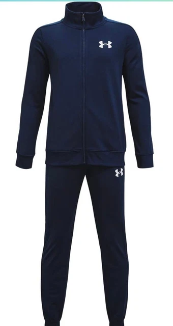 Tuta Under Armour Rival Terry Jogger Bambino / Ragazzo Tg.M . Blu Navy , Nuova
