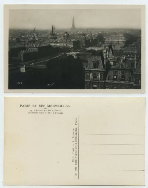 65876 - Paris - Panorama des 8 Ponts - Echtfoto - alte Ansichtskarte