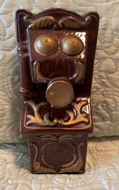 UNIQUE and RARE: Turn of the Century Crank Telephone Coin Bank - Vintage c.1980s