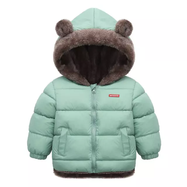Boys Toddler Thick Hoodie Outerwear Girls Winter Warm Coat Jacket Hooded Parka