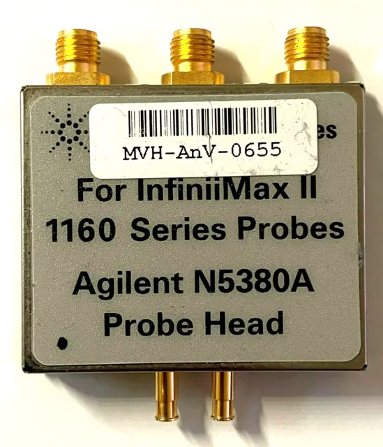 Agilent N5380A Probe Head InfiniiMax II 12 GHz differential SMA adapter, probe h