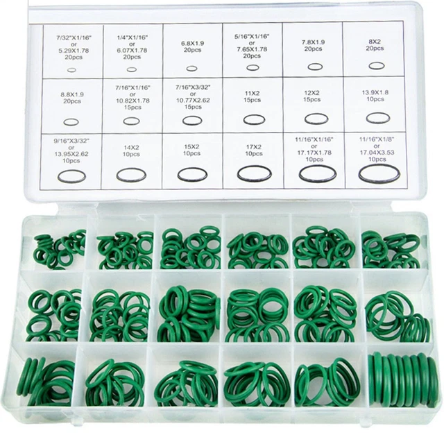 Lot De 245 Joints Toriques En Caoutchouc Silicone - Tailles M6 à M30 - Pour Plomberie, Automobile, Gaz, Huile - Dans Boîte De Rangement