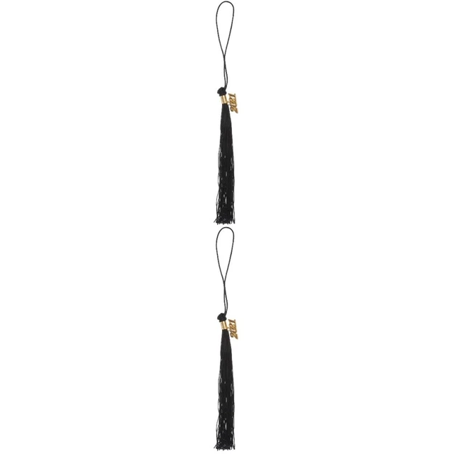 2x Student Hat Tassels Graduation Hat Tassel Single Color Tassel