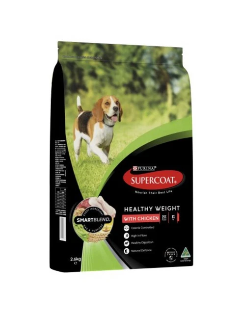 Purina Supercoat Healthy Weight Chicken Pet Food 2.6kg