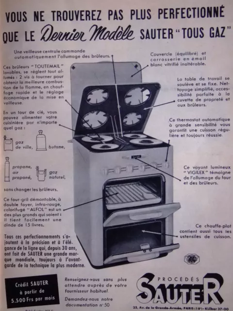 PUBLICITE ADVERTISING 044 1964 COSTE gazinière gaz cuisinière charbon (2  pages)