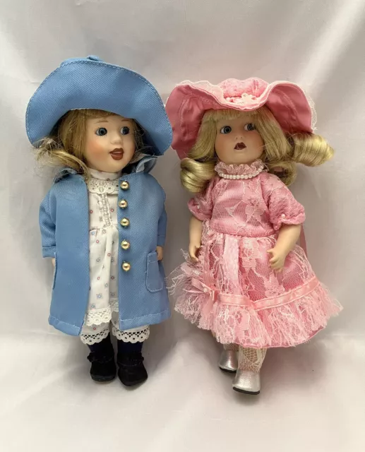 Vintage Paradise Galleries Treasury Collection Dolls - 8" , 1997 Set Of 2 Dolls