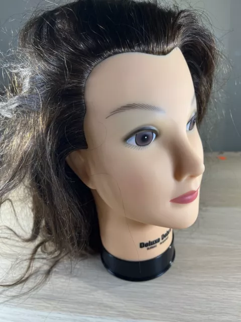 BURMAX DELUXE DEBRA Cosmetology Mannequin Head 100% Real Human Hair $21.50  - PicClick