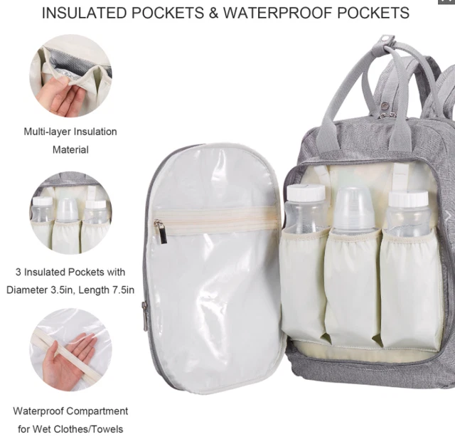 Baby Diaper Bag Backpack - Black