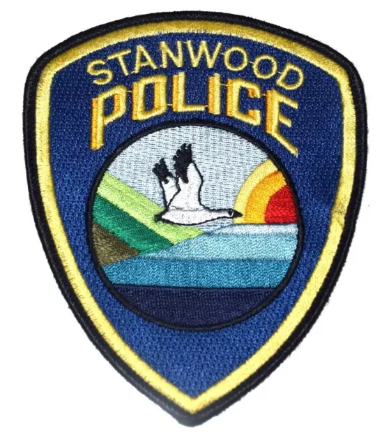 STANWOOD WASHINGTON WA Sheriff or Police Patch RAINBOW OCEAN FLYING BIRD SEAGULL