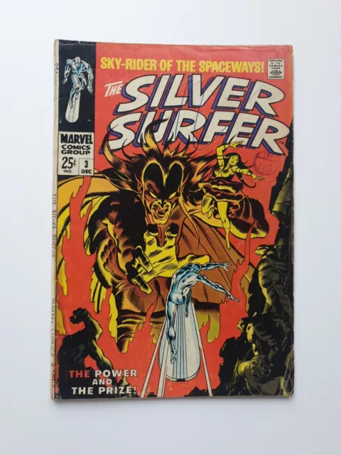 Silver Surfer 3 1968 vol 1 marvel comics book 1st appearance Mephisto app comic