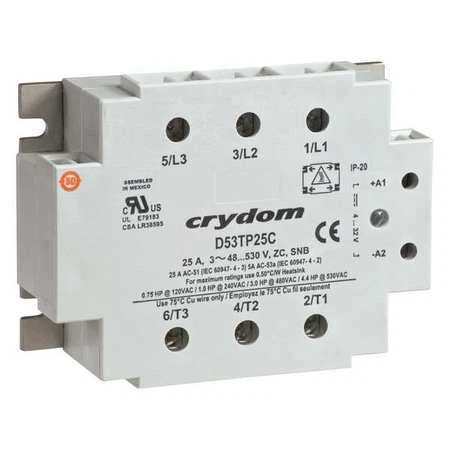 Crydom C53tp25c Solid State Relay,180 To 280Vac,25A