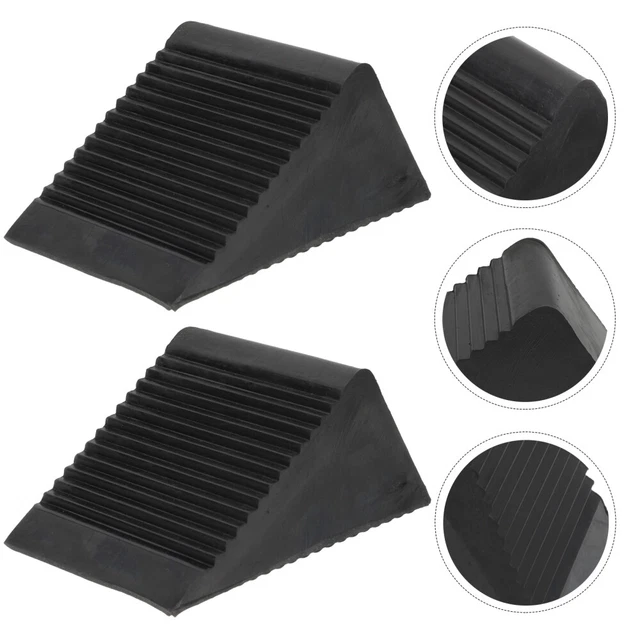 2 Pcs Motorrad Unterlegkeil Radkeil Aus Gummi Camper-Zubehör Fest