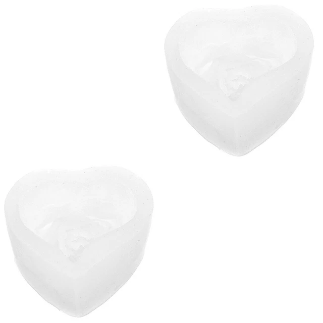 2 pz stampo per fiori di cuore stampo in silicone profumo stampo per candela fai da te sapone fatto a mano