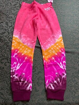 NWt 7 8 Justice tie dye sweat pants holidays birthday workout school gym joggers