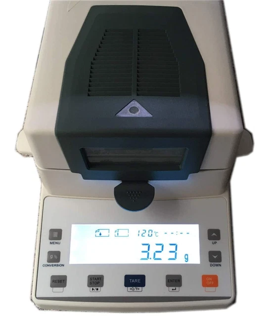 Rapid Halogen Moisture Meter For Papermaking Solid Granule Readability 0.001g