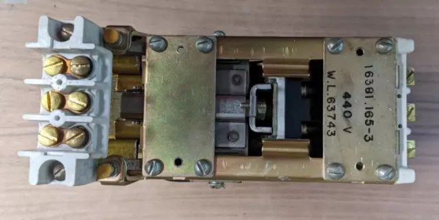 Ward Leonard Contactor 16381.165-3 440 Volts