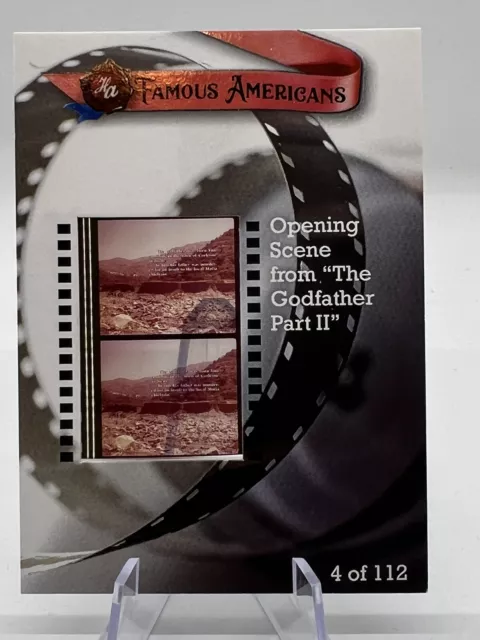 2021 Historic Autographs Famous 35mm Film Opening Scene "The Godfather Part II"