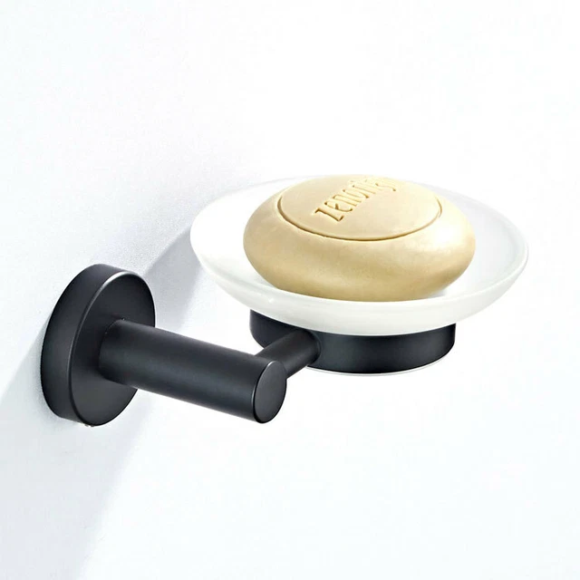 Wall Mounted Black Brass Soap Holder Bathroom Accessory Soap Dish Storage Holder