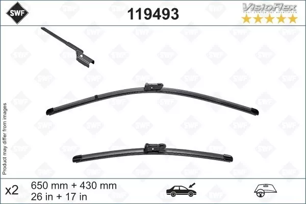 SWF Scheibenwischer 2x Vorne für PEUGEOT 508 II Sw DS Ds 9 Formentor