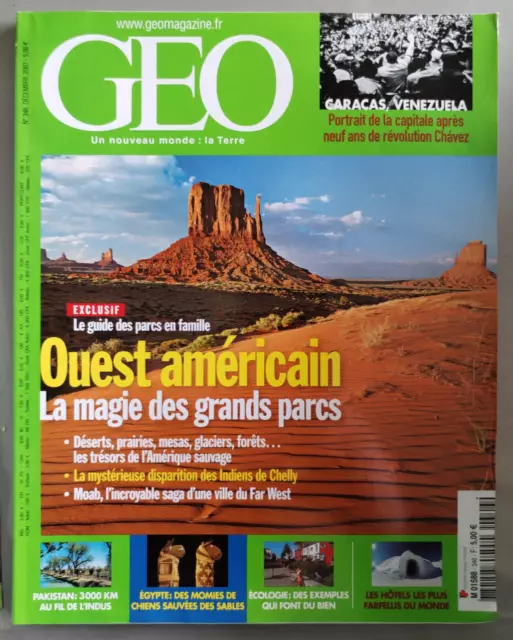 Geo 346 - Magazine Revue Voyage - Ouest Americain La Magie Des Grands Parcs