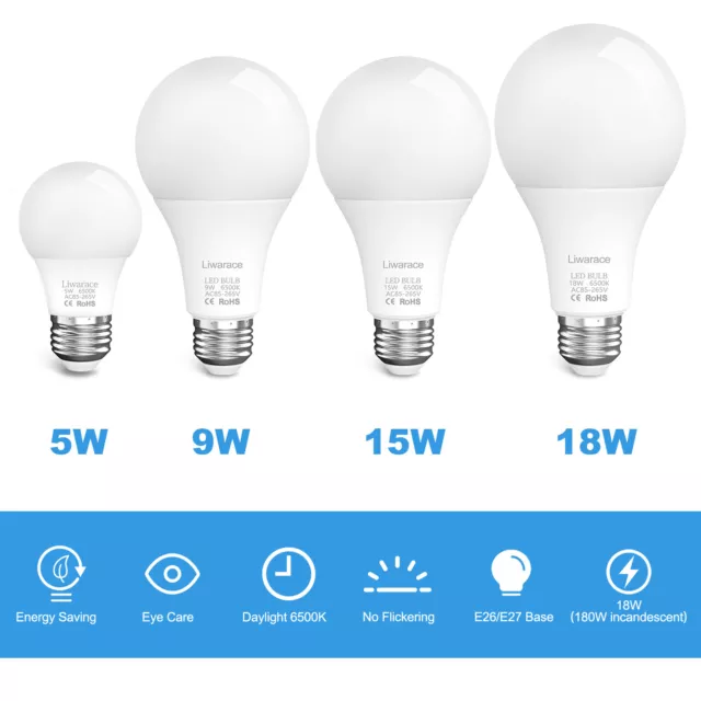 E27 Led Light Bulb 3W 5W 9W 12W 15W 18W 21W Energy Saving Home Outdoor Lighting