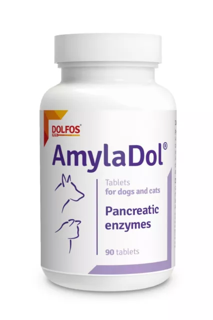 AmylaDol - Pancreatic / Digestive Enzymes for DOGS & CATS 90 Tablets