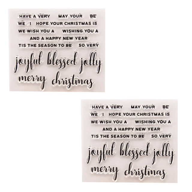 Words Clear Stamps Sentiments Clear Stamps Silicone Stamp Block