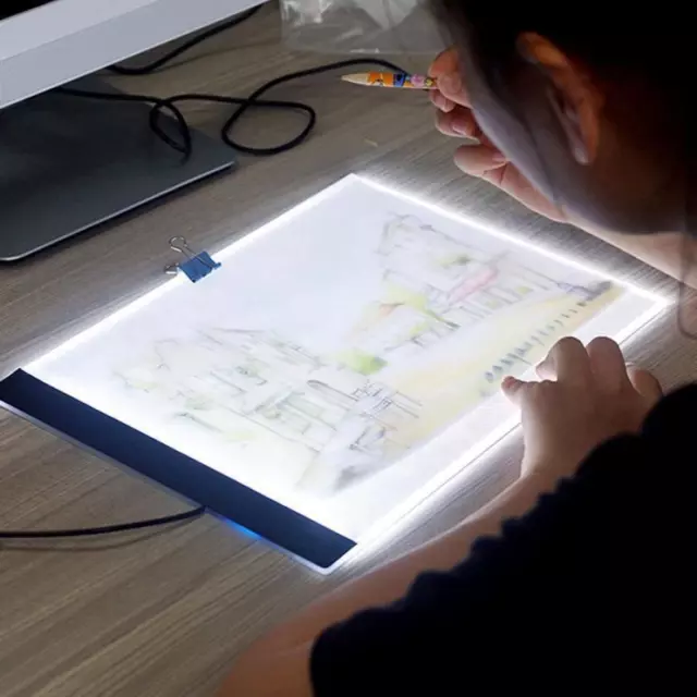 A4 LED Light Box Tracing Drawing Board Art Design Pad Copy Paint Tattoo Artist 2