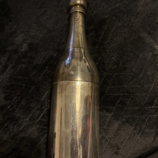 Shaker à Champagne Ancien – Métal Argenté – Style 1920/1930 – Art Déco