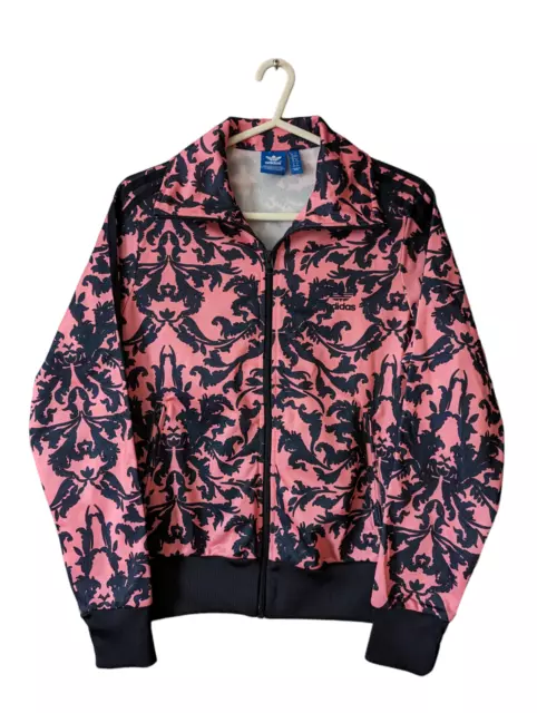 Adidas floral jacket pink hot sale